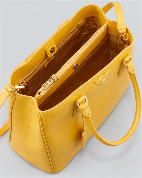 prada yellow tote|prada foldable shopping tote.